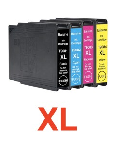 4 tintas Compatibles EPSON T9071-T9072-T9073-T9074 Tinta Pigmentada para Epson WF6090, WF6590 ALTA CAPACIDAD 2
