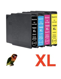 4 tintas Compatibles EPSON T9071-T9072-T9073-T9074 Tinta Pigmentada para Epson WF6090, WF6590 ALTA CAPACIDAD
