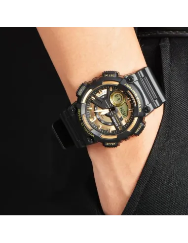 Reloj deportivo hombre Casio AEQ-110BW-9A 100m WR 10 años batería Hora Mundial