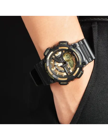 Reloj deportivo hombre Casio AEQ-110BW-9A 100m WR 10 años batería Hora Mundial