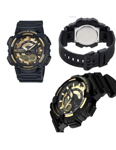 Reloj deportivo hombre Casio AEQ-110BW-9A 100m WR 10 años batería Hora Mundial