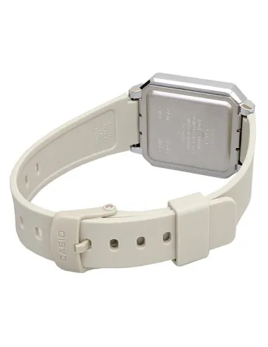 reloj retro unisex Casio Future A100WE-1A Pantalla Luz Led de fondo Alarma Cronómetro Resistente al agua correa de acero