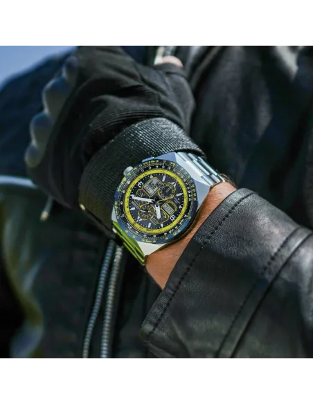 Citizen Promaster SkyHawk Blue Angels GMT JY8125-54L 46MM cristal de zafiro 200m WR