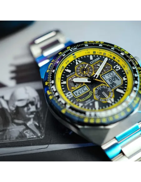 Citizen Promaster SkyHawk Blue Angels GMT JY8125-54L 46MM cristal de zafiro 200m WR