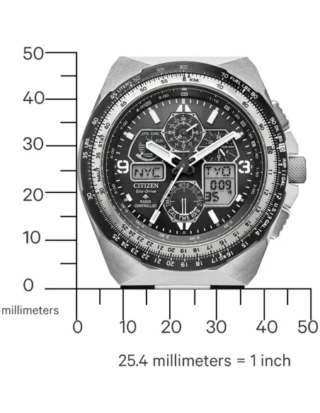 reloj aviador radiocontrol Citizen Promaster Skyhawk A-T JY8149-05E 46m 200m WR cristal de zafiro antirreflejos