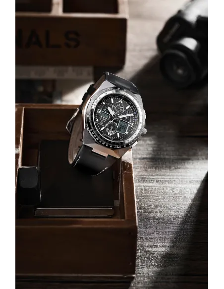reloj aviador radiocontrol Citizen Promaster Skyhawk A-T JY8149-05E 46m 200m WR cristal de zafiro antirreflejos