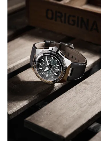 reloj aviador radiocontrol Citizen Promaster Skyhawk A-T JY8149-05E 46m 200m WR cristal de zafiro antirreflejos