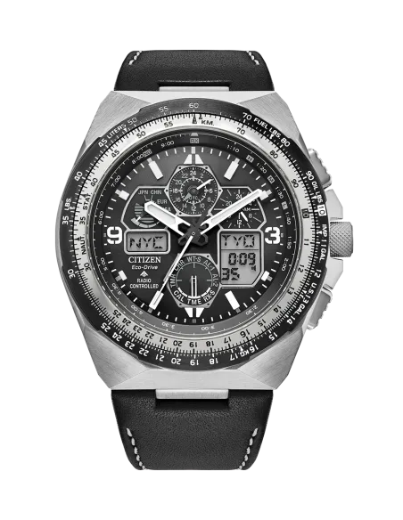 reloj aviador radiocontrol Citizen Promaster Skyhawk A-T JY8149-05E 46m 200m WR cristal de zafiro antirreflejos
