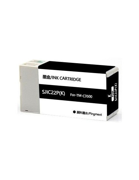 Tinta Compatible Epson SJIC22P Negro  Epson ColorWorks C3500, TM-C3500