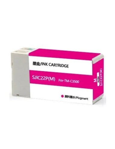Tinta Compatible Epson SJIC22P Magenta Epson ColorWorks C3500, TM-C3500
