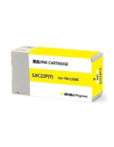 Tinta Compatible Epson SJIC22P Amarillo Epson ColorWorks C3500, TM-C3500