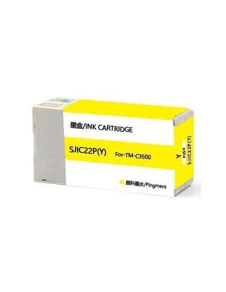 Tinta Compatible Epson SJIC22P Amarillo Epson ColorWorks C3500, TM-C3500