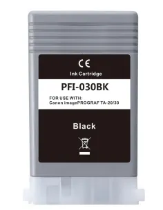 tinta Compatible Canon PFI030BK / 3489C001 Negro Cartucho de Tinta para Canon imagePROGRAF TA-20 / TA-20 MFP L24 ei / TA-30