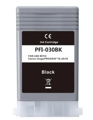 tinta Compatible Canon PFI030BK Canon imagePROGRAF TA-20 / TA-20 MFP L24 ei / TA-30