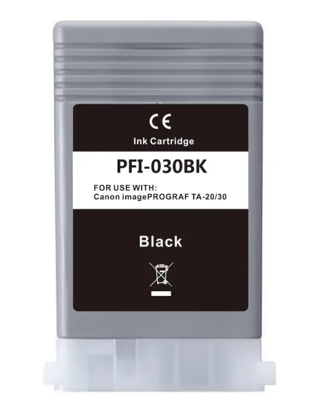 tinta Compatible Canon PFI030BK Canon imagePROGRAF TA-20 / TA-20 MFP L24 ei / TA-30