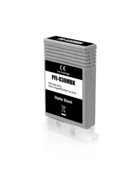 tinta Compatible Canon PFI030MBK / 3488C001 Negro Mate Cartucho de Tinta para Canon imagePROGRAF TA-20 / TA-20 MFP L24 ei / TA-3