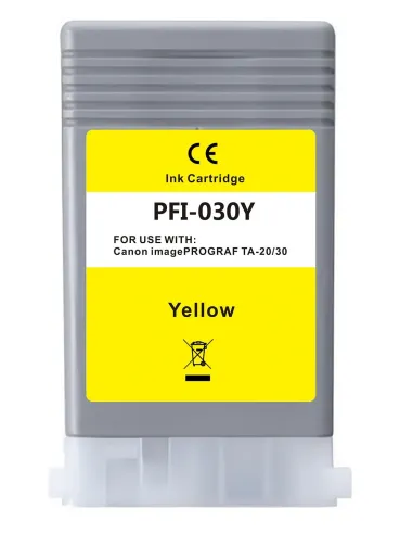 tinta Compatible Canon PFI030Y Canon imagePROGRAF TA-20 / TA-20 MFP L24 ei / TA-30