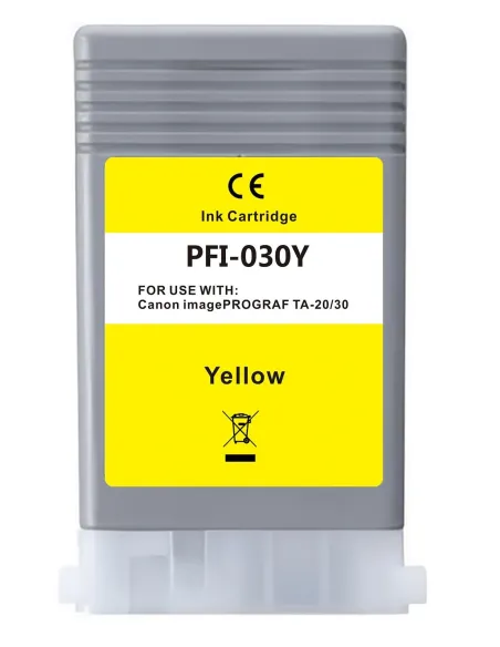 tinta Compatible Canon PFI030Y Canon imagePROGRAF TA-20 / TA-20 MFP L24 ei / TA-30
