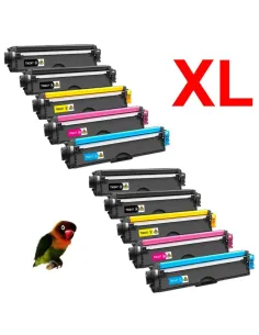 Pack 5 toner para Brother TN-247 / TN-243 DCP-L3510 DCP-L3550 HL-L3210 con chip