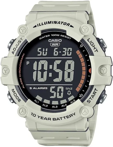 Reloj deportivo digital hombre Casio AE-1500WH-8b2v luz led 10 años batería 5 alarmas
