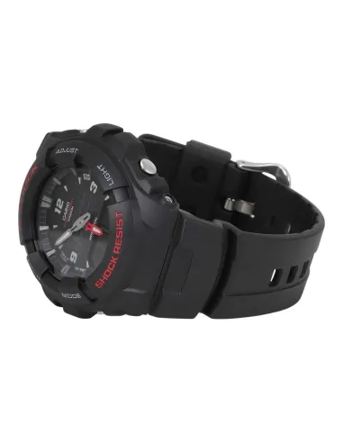 reloj deportivo hombre Casio G-Shock G100-1B 200m WR LED Hora Dual Resistencia a los Golpes anti-magnético alarma