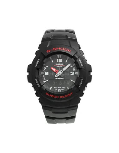 reloj deportivo hombre Casio G-Shock G100-1B 200m WR LED Hora Dual Resistencia a los Golpes anti-magnético alarma