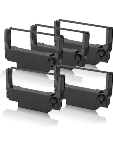5x EPSON ERC38 / ERC34 / ERC30 NEGRA CINTA MATRICIAL COMPATIBLE C43S015374 EPSON ERC38 / ERC34 / ERC30