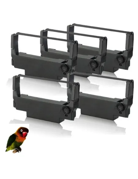 5x EPSON ERC38 / ERC34 / ERC30 NEGRA CINTA MATRICIAL COMPATIBLE C43S015374 EPSON ERC38 / ERC34 / ERC30