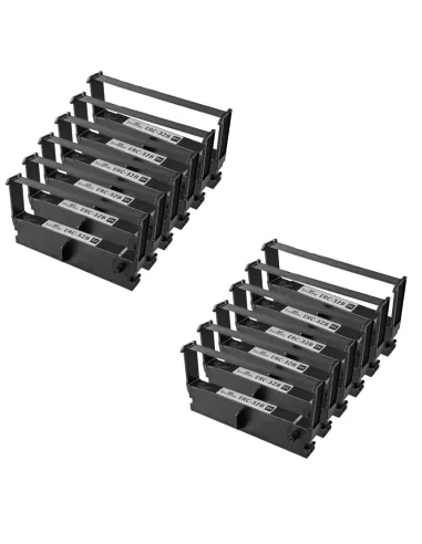 10x EPSON ERC38 / ERC34 / ERC30 NEGRA CINTA MATRICIAL COMPATIBLE C43S015374 EPSON ERC38 / ERC34 / ERC30