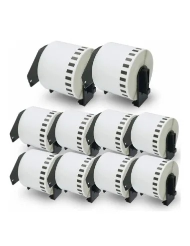 5  BROTHER DK22205 BLANCA CINTA CONTINUA DE PAPEL TERMICO compatible DK-22205