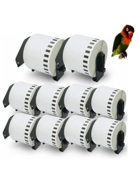 5  BROTHER DK22205 BLANCA CINTA CONTINUA DE PAPEL TERMICO compatible DK-22205
