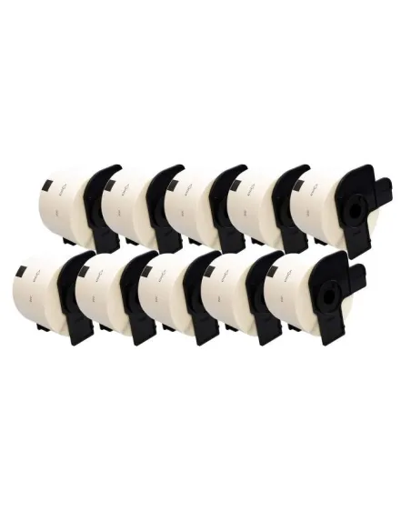 10 x DK11202 Blanco62mmX100mm 300psc para Brother P-Touch QL1000 1050 1060 compatible