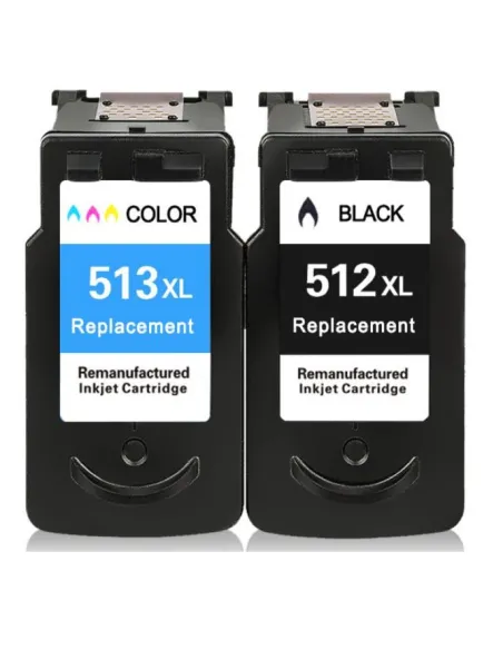 Pack 2 tintas para CANON PG-512 CL-513 PG512 CL513 PIXMA MP270 MP280 MP490 MP495 Pixma mp250 mp230 mp280 ip2700 mp240 mp495 mx41
