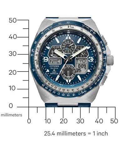 reloj aviador radiocontrol Citizen Promaster Skyhawk A-T JY8148-08L 46m 200m WR cristal de zafiro