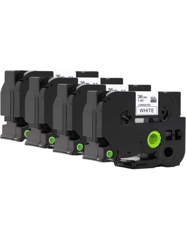 5 cintas Compatible para Brother TZe261 / TZ261 Cinta Laminada de Etiquetas