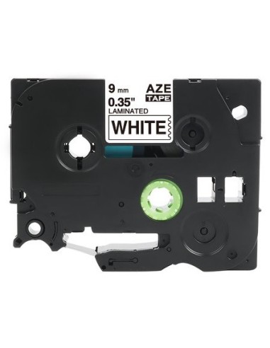 10 cintas para BROTHER TZE-221 NEGRO / BLANCO CINTA ROTULADORA GENERICA TZ-221