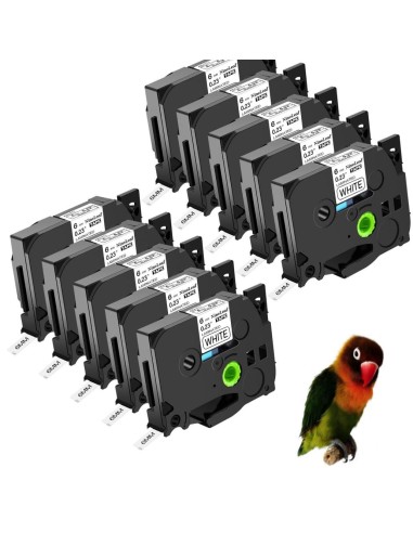 copy of 3 Cintas Rotuladoras BROTHER TZE-211 Negro / BLANCO TZ-211 Compatible