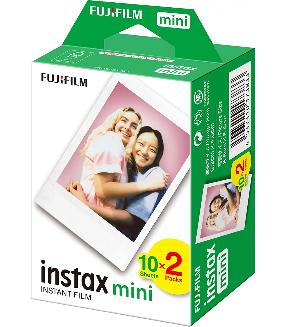 Fujifilm Instax mini Pack de 2x10 Peliculas de Fotos Instantaneas para  todas las Camaras mini de Instax