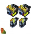 BROTHER LC123/LC121 DCP-J4110 MFC-J4510 MFC-J650 PACK 10 TINTAS compatibles