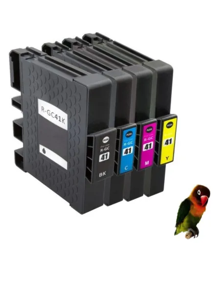 GC41 RICOH PACK 4 cartuchos (BK-C-M-Y) compatibles gel