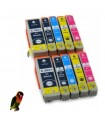 EPSON T2621/T2631-2-3-4 pack 10 tintas compatibles Epson T2621-T2631-T2632-T2633-T2634