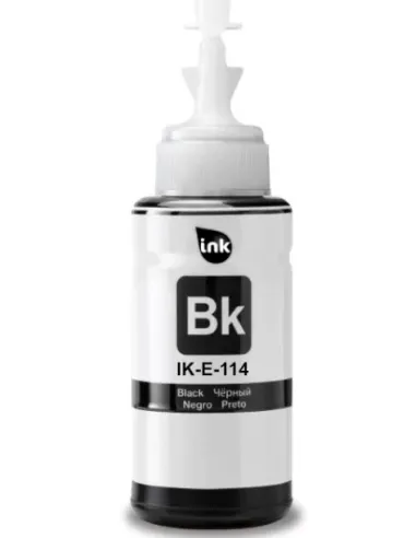 tinta Compatible Epson 114 Negro Botella de Tinta Pigmentada C13T07A140 para EcoTank ET-8500, ET-8550