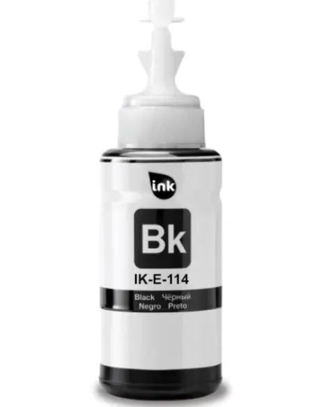 tinta Compatible Epson 114 Negro Botella de Tinta Pigmentada C13T07A140 para EcoTank ET-8500, ET-8550