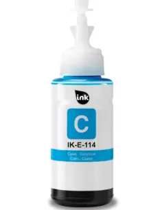 tinta Compatible Epson 114 Cyan Botella de Tinta C13T07B240 para EcoTank ET-8500, ET-8550