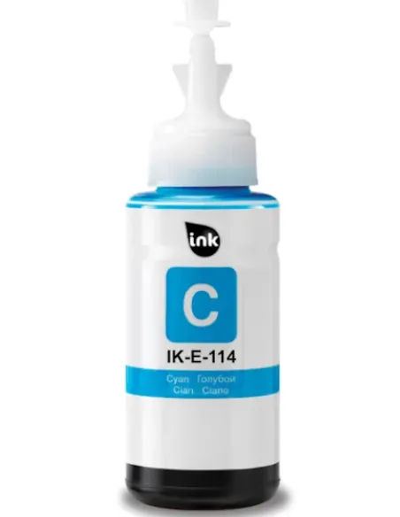 tinta Compatible Epson 114 Cyan Botella de Tinta C13T07B240 para EcoTank ET-8500, ET-8550