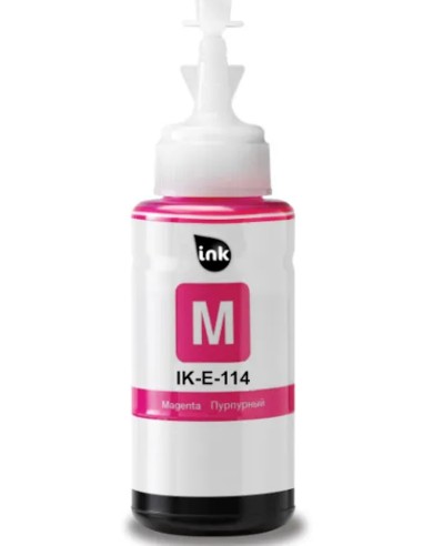 tinta Compatible Epson 114 Magenta Botella de Tinta C13T07B340 para EcoTank ET-8500, ET-8550