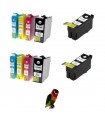T1301/2/3/4 EPSON Pack 10 tintas compatibles Epson T1301 - T1302 - T1303 - T1304