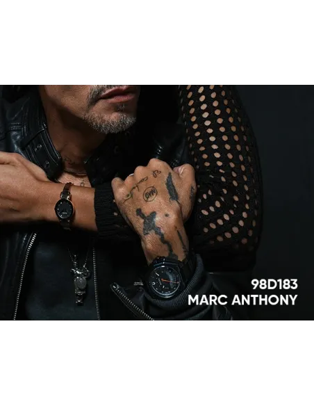 Bulova Precisionist 98D183 Marc Anthony Series X 48.5mm Cristal de zafiro curvo