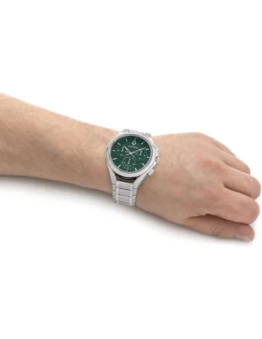 reloj hombre Bulova Curv  96A297 44mm Cristal de Zafiro anti-reflejo  262kHz Cuarzo Alta precisión  correa de acero