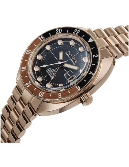 reloj automático hombre Bulova  Automatic Oceanographer Devil Diver GMT 97B215 41mm 200m WR cristal de zafiro
